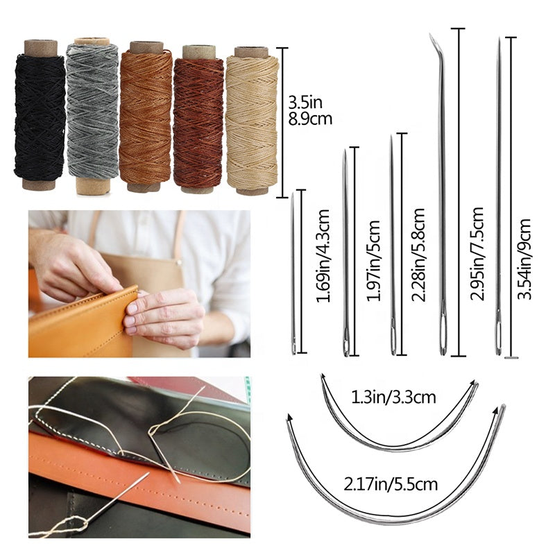 Practical Leather Craft Tool Kit with 31 Quality Pieces